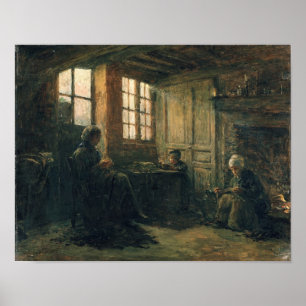 Affiches Femmes Fraying Linen, Honfleur, 1877
