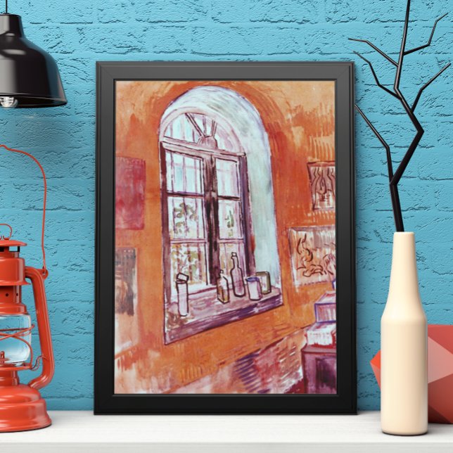 Affiches Fenêtre du Studio de Vincent van Gogh à l'Asile (Créateur téléchargé)