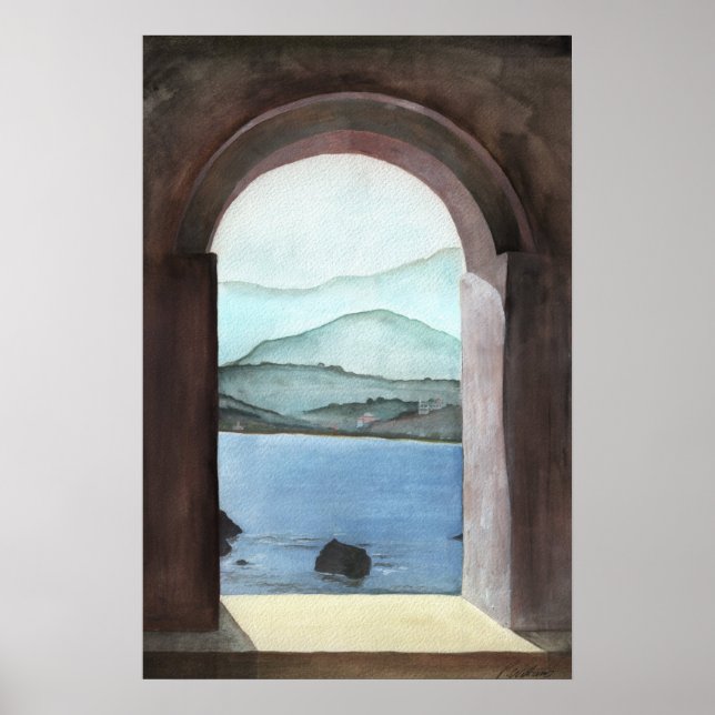 Affiches Fenêtre en Crète (Devant)