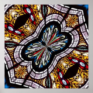 Affiches Fenêtre en verre tendu Kaleidoscope 22