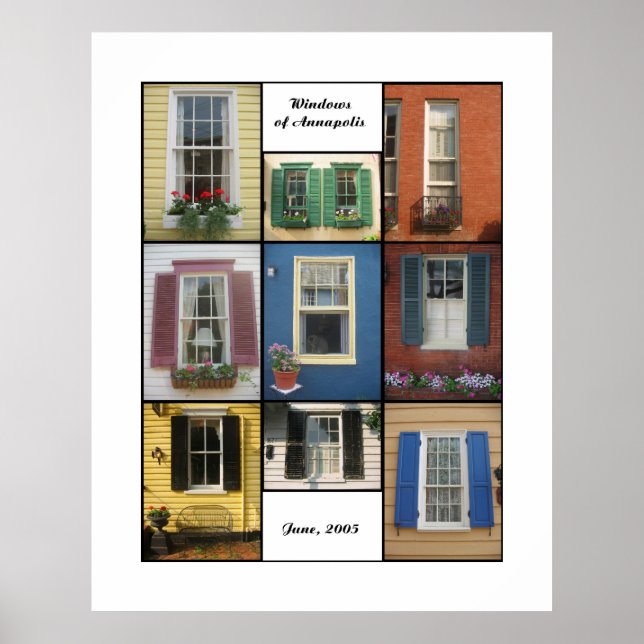 Affiches fenêtres d'annapolis (Devant)