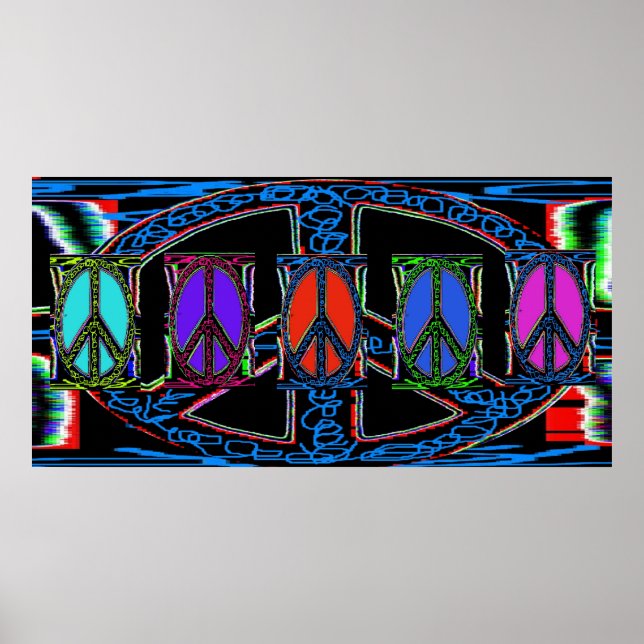 Affiches Fenêtres des signes de paix Squiger (Devant)