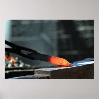Affiches Fer Chaud Sur L'Anvil