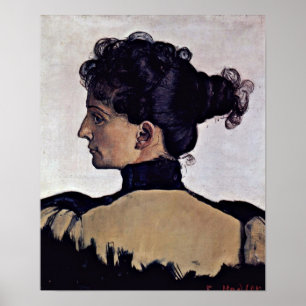 Affiches Ferdinand Hodler - Berthe Jacques épouse de l'arti