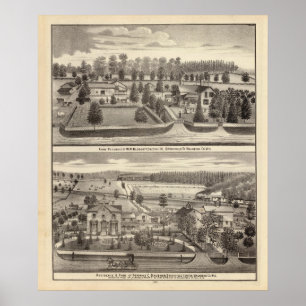 Affiches Fermes et résidences de WR Blodgett & GC Daubner