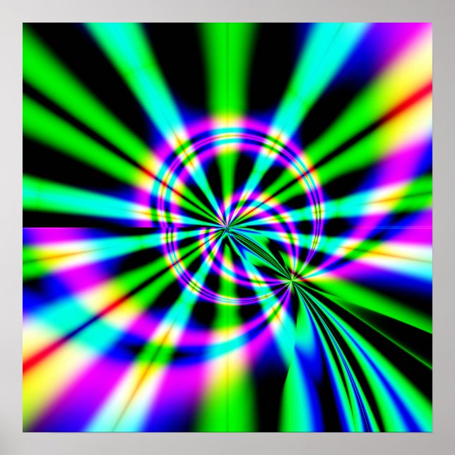 Affiches Ferris Wheel Fractal Art (Devant)