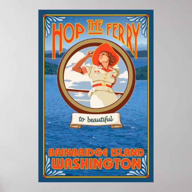 Affiches Ferry pour femme - Bainbridge Island, WA (Devant)