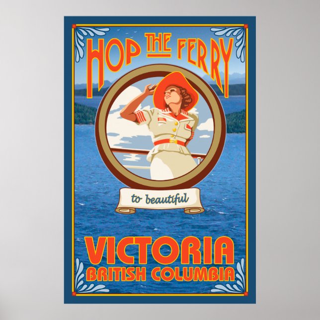 Affiches Ferry pour femme - Victoria (C.-B.) Canada (Devant)
