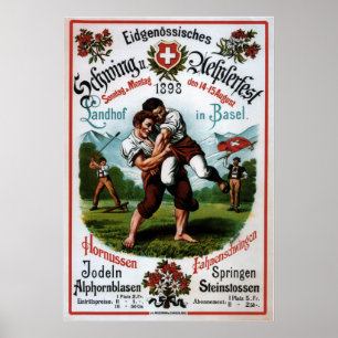 Affiches Festival alpin de la lutte suisse ~R. Schweizer 18