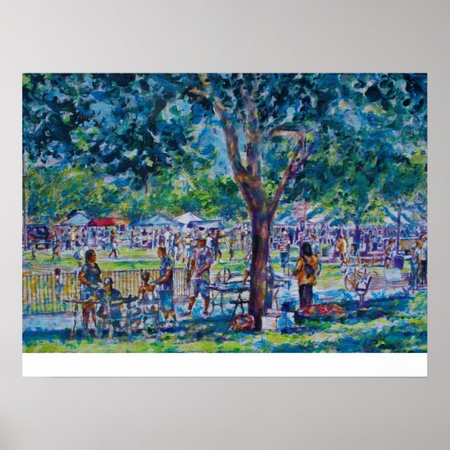 AFFICHES FESTIVAL DE JUNETEENTH - PARC ROUGE D'ANN ARBOUR (Devant)