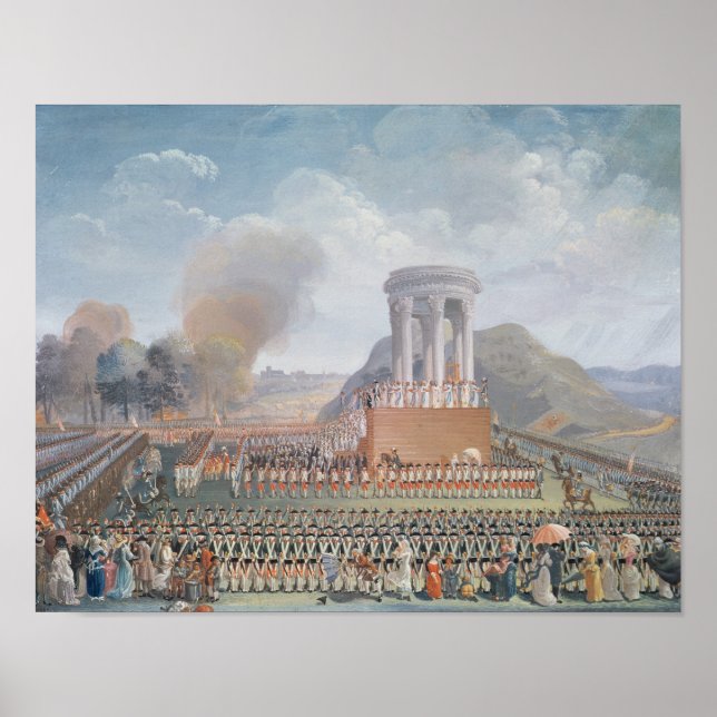 Affiches Festival de la Fédération, 14 juillet 1790 (Devant)