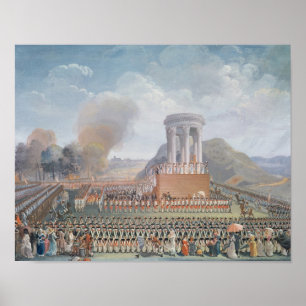 Affiches Festival de la fédération, le 14 juillet 1790