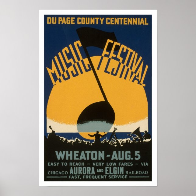 Affiches Festival de musique de comté, 1939. Publicité vint (Devant)