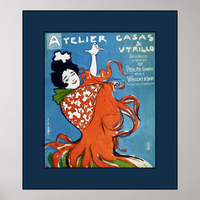 Affiches Festival du Petit Flamenco~Vincent D'Indy~Barcelon (Devant)