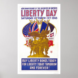 Affiches Fête de la Liberté - Anniversaire de la découverte