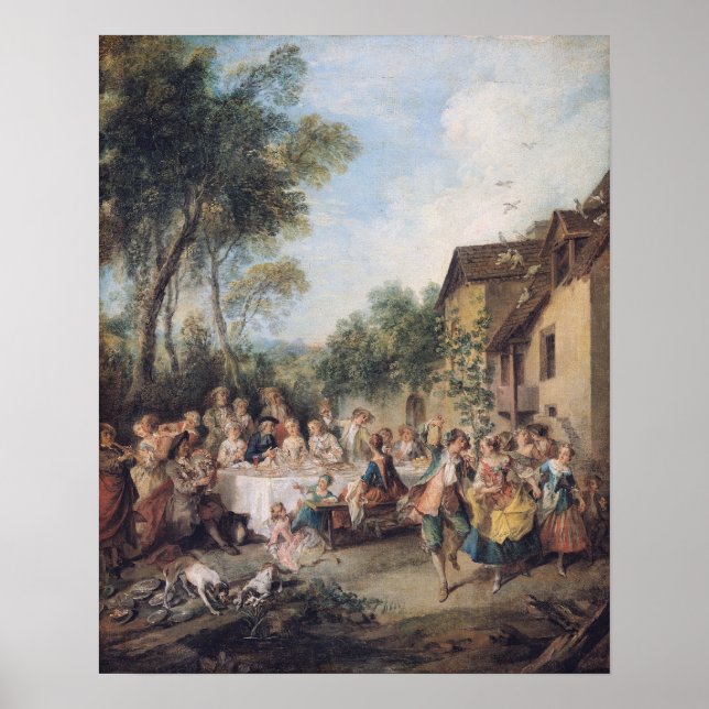 Affiches Fête des mariages dans le village (Devant)