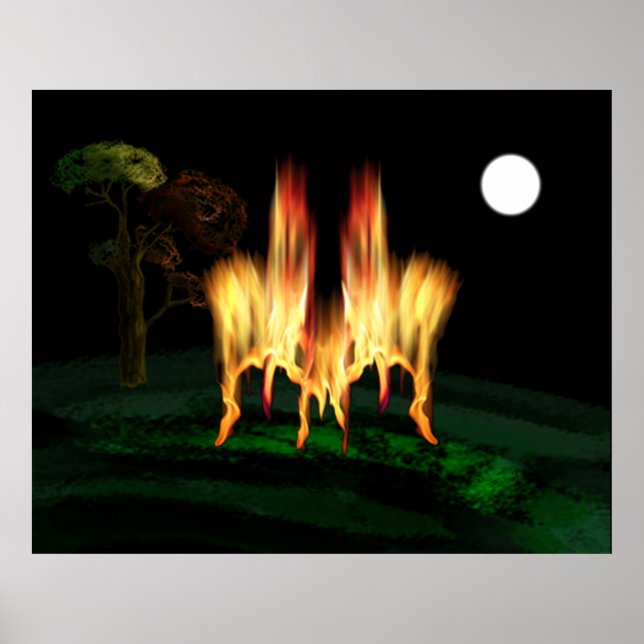 Affiches Feu d'incendie (Devant)