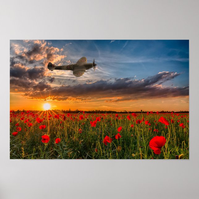 Affiches Feu Spitfire (Devant)
