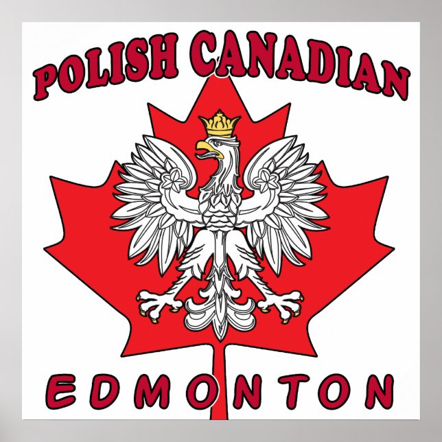 Affiches Feuille canadienne polonaise d'Edmonton (Devant)