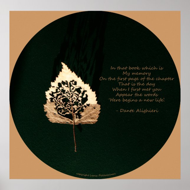 Affiches Feuille d'or (Devant)