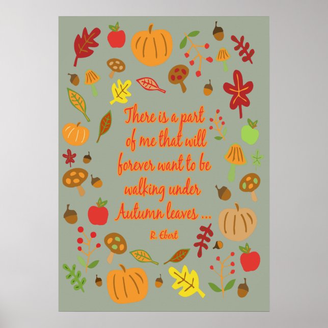 Affiches Feuilles d'automne (Devant)