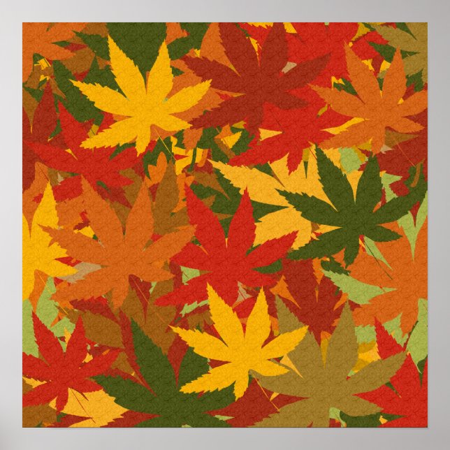 Affiches Feuilles d'automne (Devant)