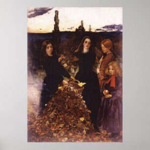 Affiches Feuilles d'automne de John Everett Millais