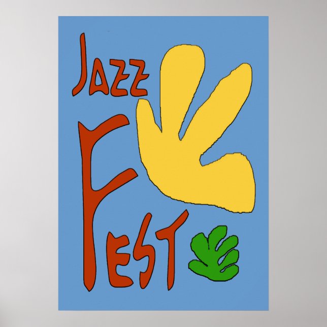 Affiches Feuilles du Jazz Fest (Devant)