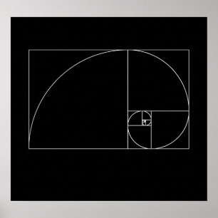 Affiches Fibonacci Spiral