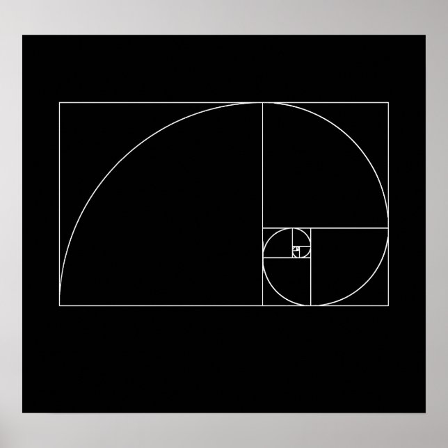 Affiches Fibonacci Spiral (Devant)