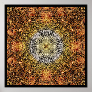 Affiches Fibres de lumière Mandala