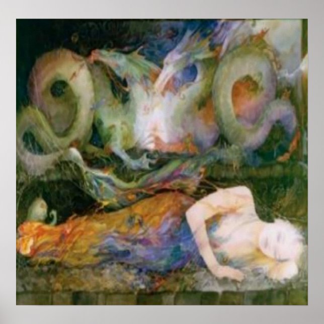 Affiches Fibromyalgie, Le Dragon À L'Intérieur (Devant)