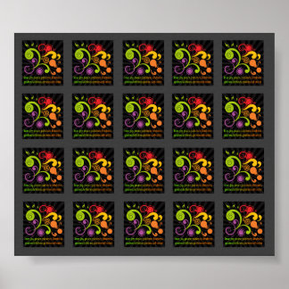 Affiches Fiche de collage Fruit of the Spirit Decoupage