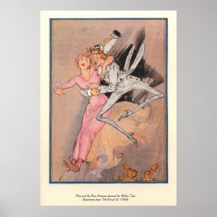 Affiches Fichiers & la princesse Rose descend le tube Hollo