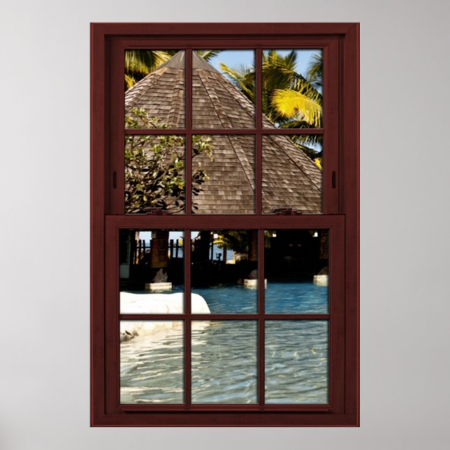 Affiches Fidji Island View #1 of 3 Image Window Illustratio (Devant)