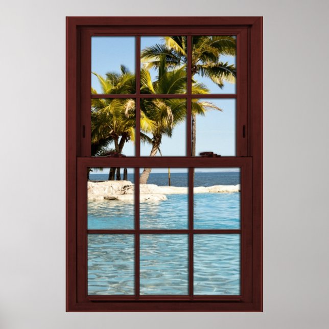 Affiches Fidji Island View #2 of 3 Image Window Illustratio (Devant)
