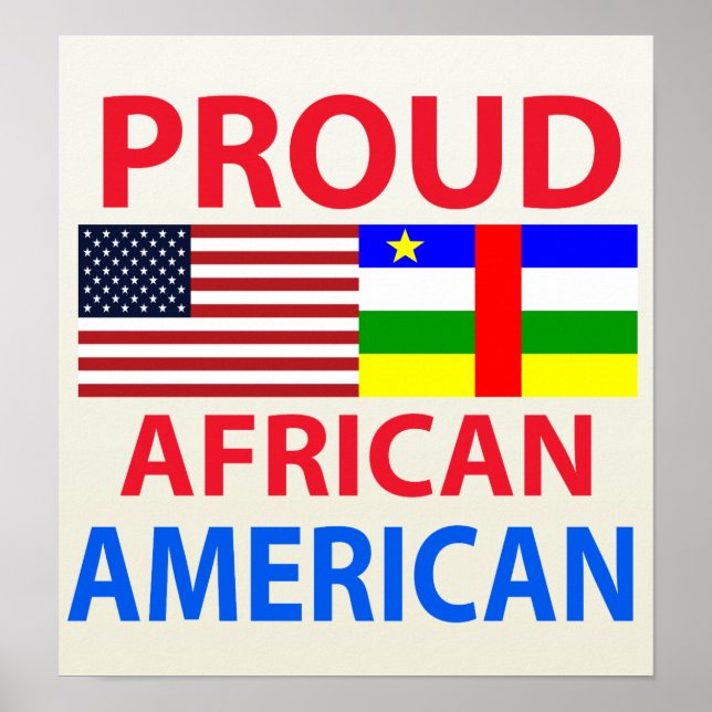 Affiches Fier Afro-Américain (Devant)