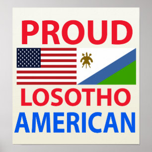 Affiches Fier Losotho Américain