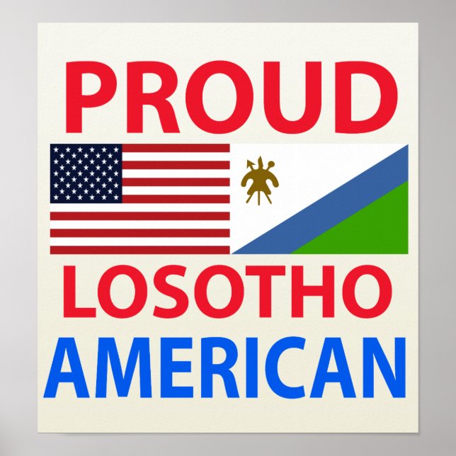 Affiches Fier Losotho Américain (Devant)