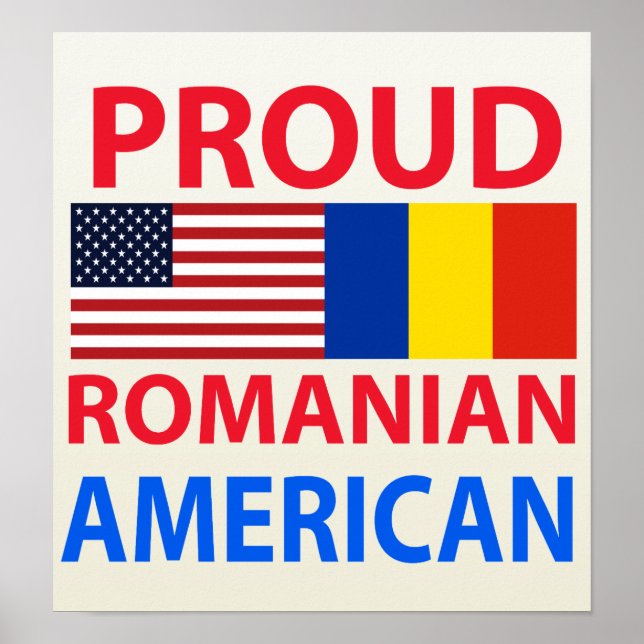 Affiches Fière roumaine-américaine (Devant)