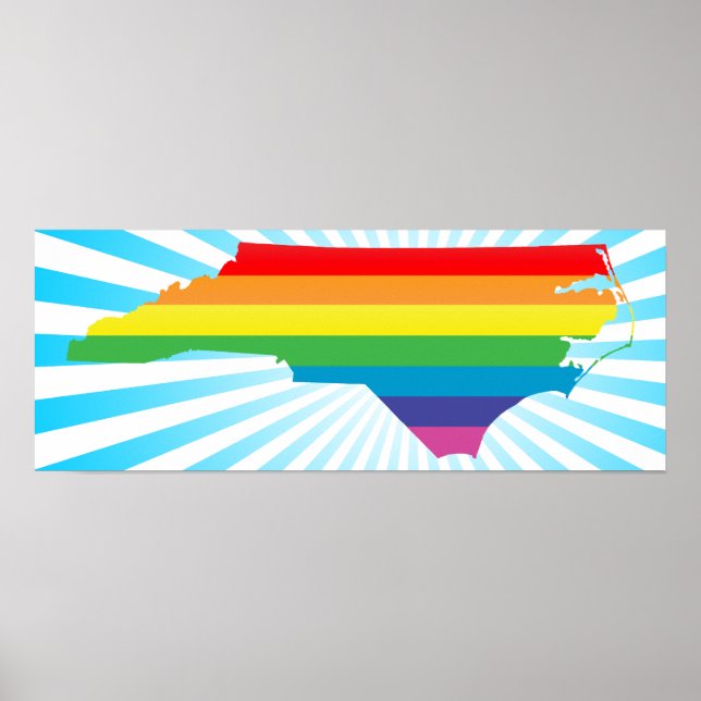 Affiches fierté de la carolina du nord. (Devant)
