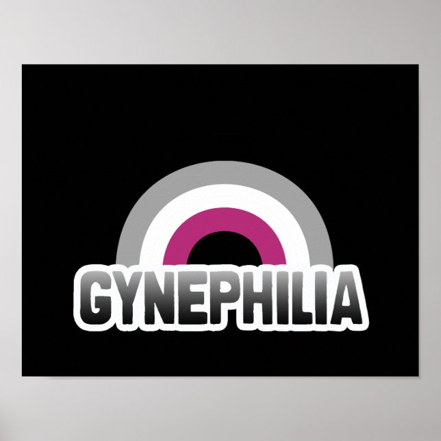 Affiches Fierté de la gynéphilie (Devant)