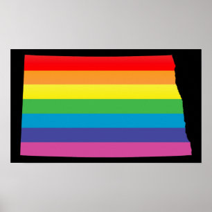 Affiches fierté du dakota du nord.