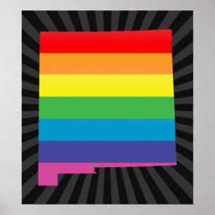 Affiches fierté du nouveau-mexique.