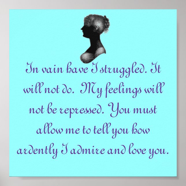 Affiches Fierté et préjugés, M. Darcy (Devant)