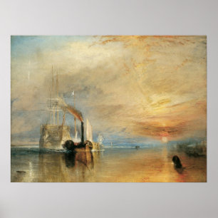 Affiches Fighting Temeraire by Joseph Turner, Maritime Art