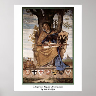 Affiches Figure Allégorique De L'Allemagne Par Veit Philipp