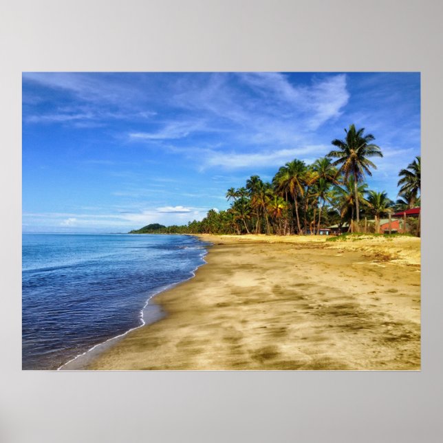 Affiches Fiji Beach Sand and and Sky (Devant)
