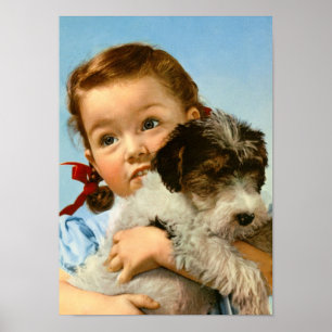 Affiches Fille avec chien en Allemagne