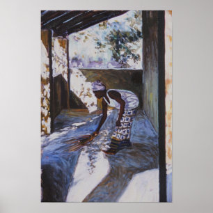 Affiches Fille balayant I 2002